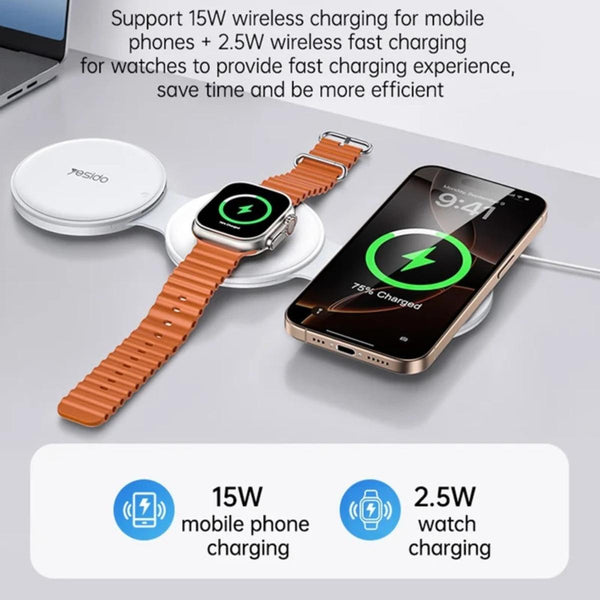 YESIDO DS29 Foldable 5-in-1 Wireless Charging Storage Stand