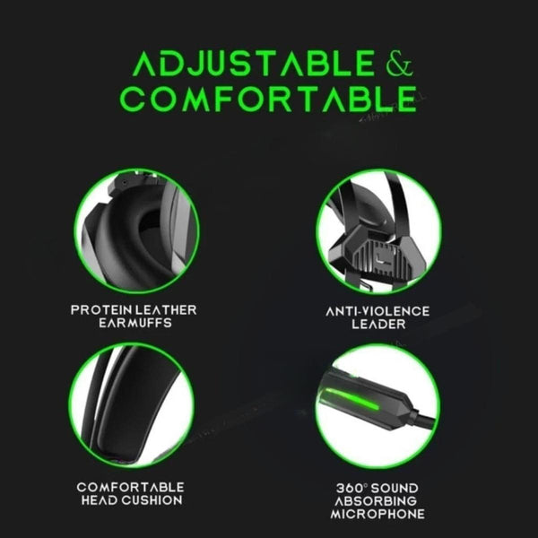 YESIDO EK03 RGB Gaming Headset with Surround Sound