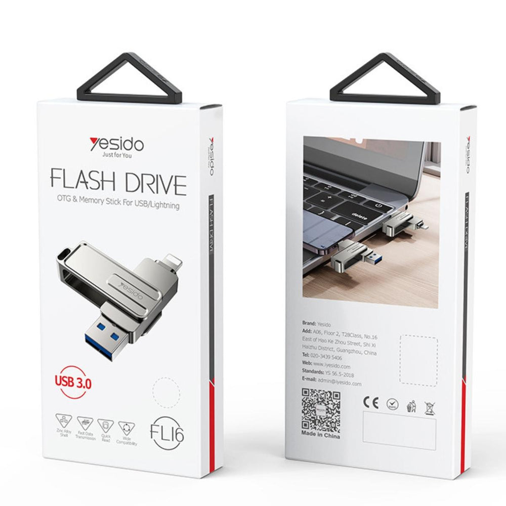 YESIDO FL16 2-in-1 Lightning & USB Flash Drive