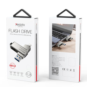 YESIDO FL16 2-in-1 Lightning & USB Flash Drive