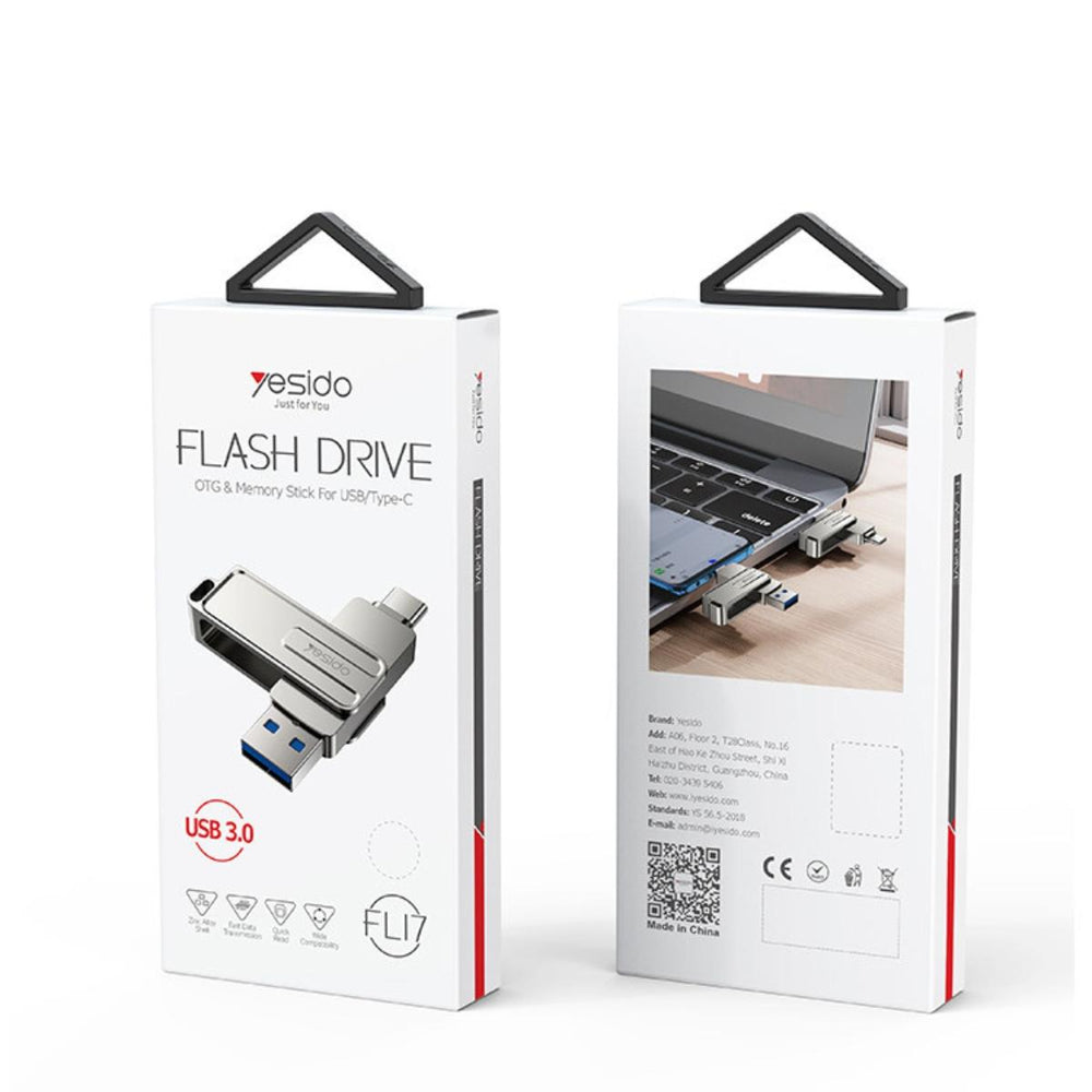 YESIDO FL17 2-in-1 USB & Type-C Flash Drive
