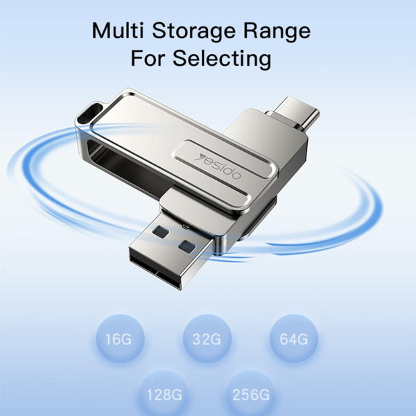 YESIDO FL17 2-in-1 USB & Type-C Flash Drive