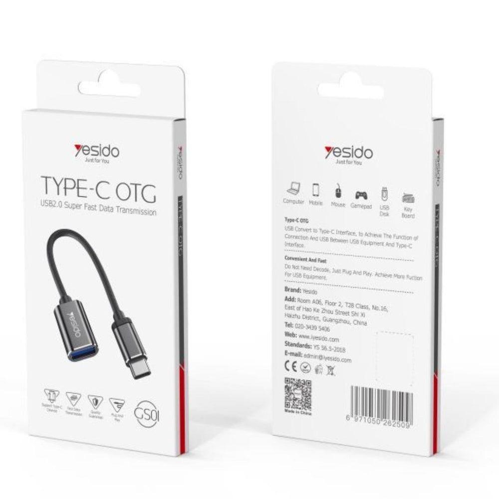 YESIDO GS01 Type-C to USB-A OTG Adapter
