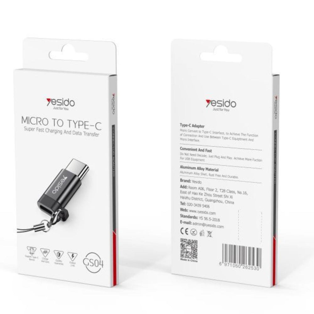 YESIDO GS04 Micro to Type-C OTG Mini Adapter