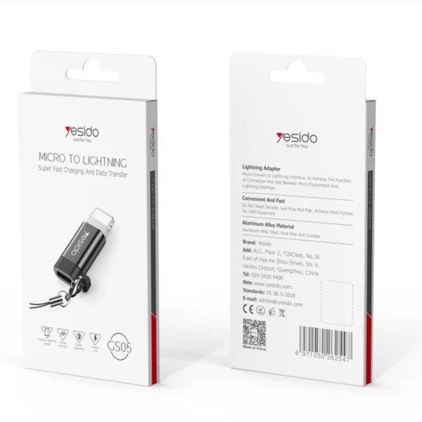 YESIDO GS05 Lightning to Micro OTG Mini Adapter