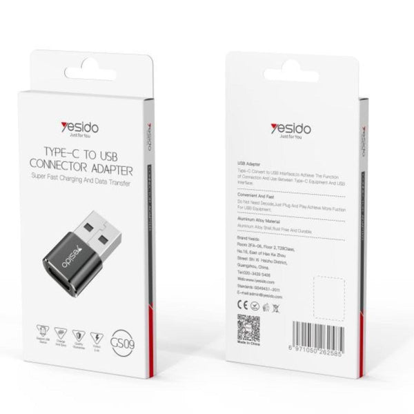 YESIDO GS09 USB to Type-C OTG Mini Adapter