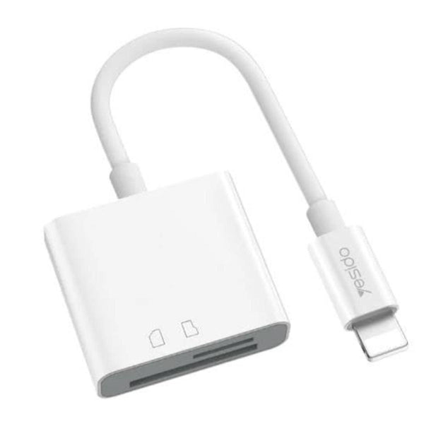 YESIDO GS11 2-in-1 Lightning Card Reader Adapter