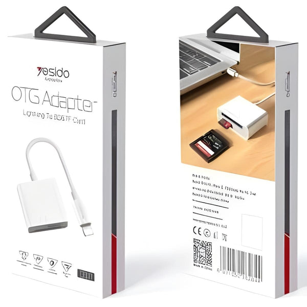 YESIDO GS11 2-in-1 Lightning Card Reader Adapter