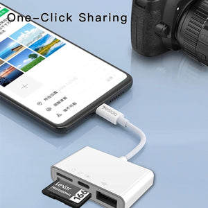 YESIDO GS12 4-in-1 Lightning OTG Adapter