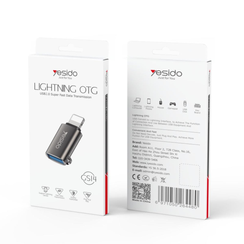 YESIDO GS14 Lightning to USB OTG Adapter