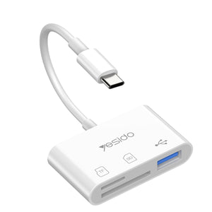YESIDO GS16 3-in-1 Type-C OTG Card Reader Adapter