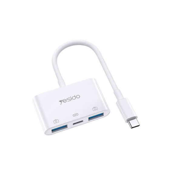 GS17 3 In 1 Type C Otg Adapter Connector Usb Fast Charger Splitter Female To Male Converter Cable