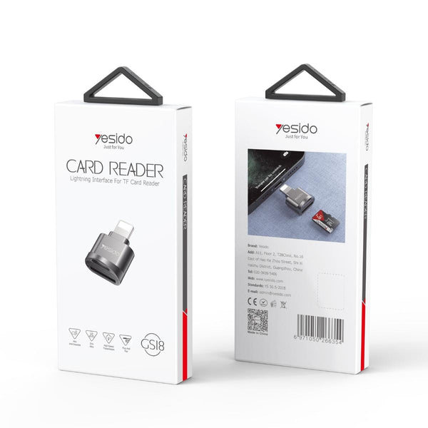 YESIDO GS18 Lightning OTG TF Card Reader Adapter