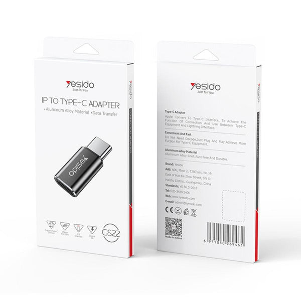 YESIDO GS22 Type-C to Lightning OTG Adapter