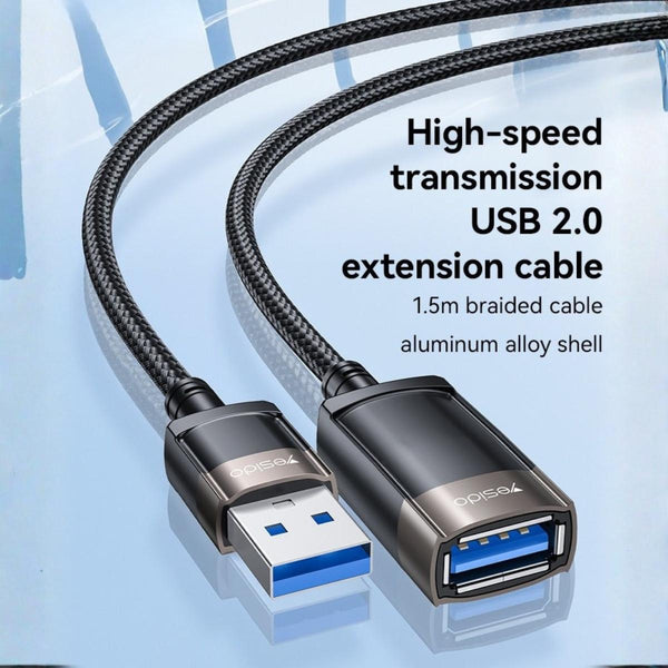 YESIDO GS26 USB Extension Cable 1.5m