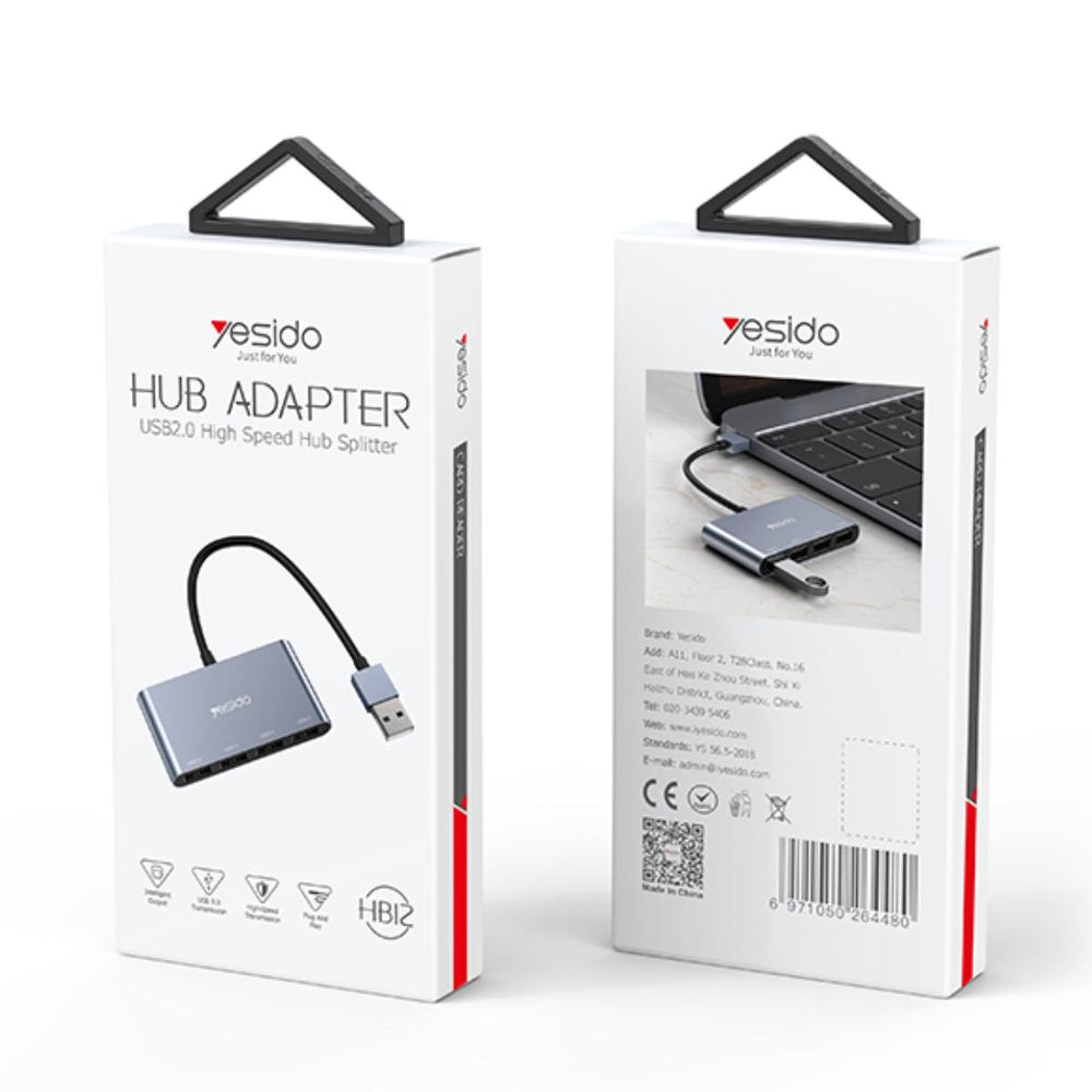 HB12 Cheapest Portable USB Plug To 4 USB Ports Splitter USB Hub Adapter