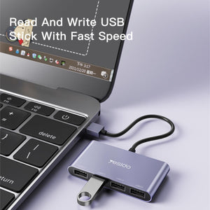 HB12 Cheapest Portable USB Plug To 4 USB Ports Splitter USB Hub Adapter