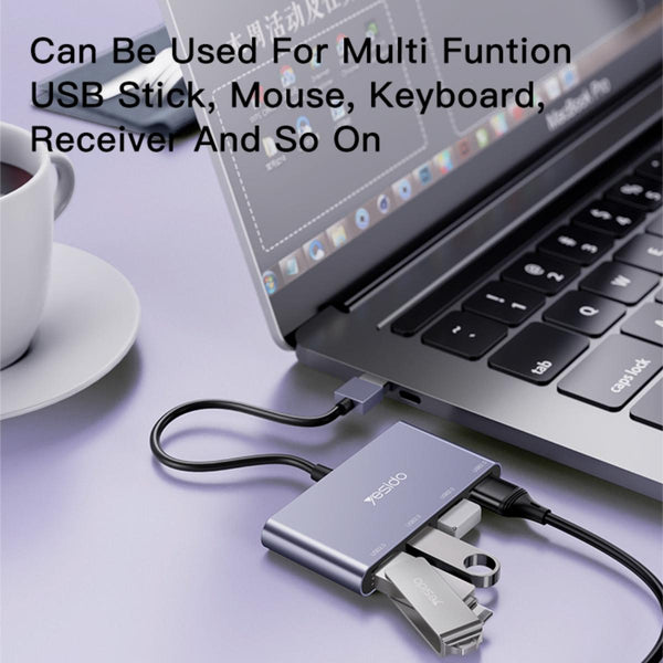 HB12 Cheapest Portable USB Plug To 4 USB Ports Splitter USB Hub Adapter