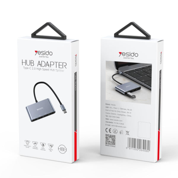 YESIDO HB13 4-in-1 Type-C USB Hub