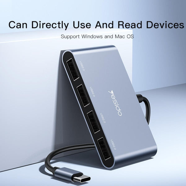 YESIDO HB13 4-in-1 Type-C USB Hub