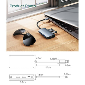 YESIDO HB16 7-in-1 Type-C Multi-Port USB Hub