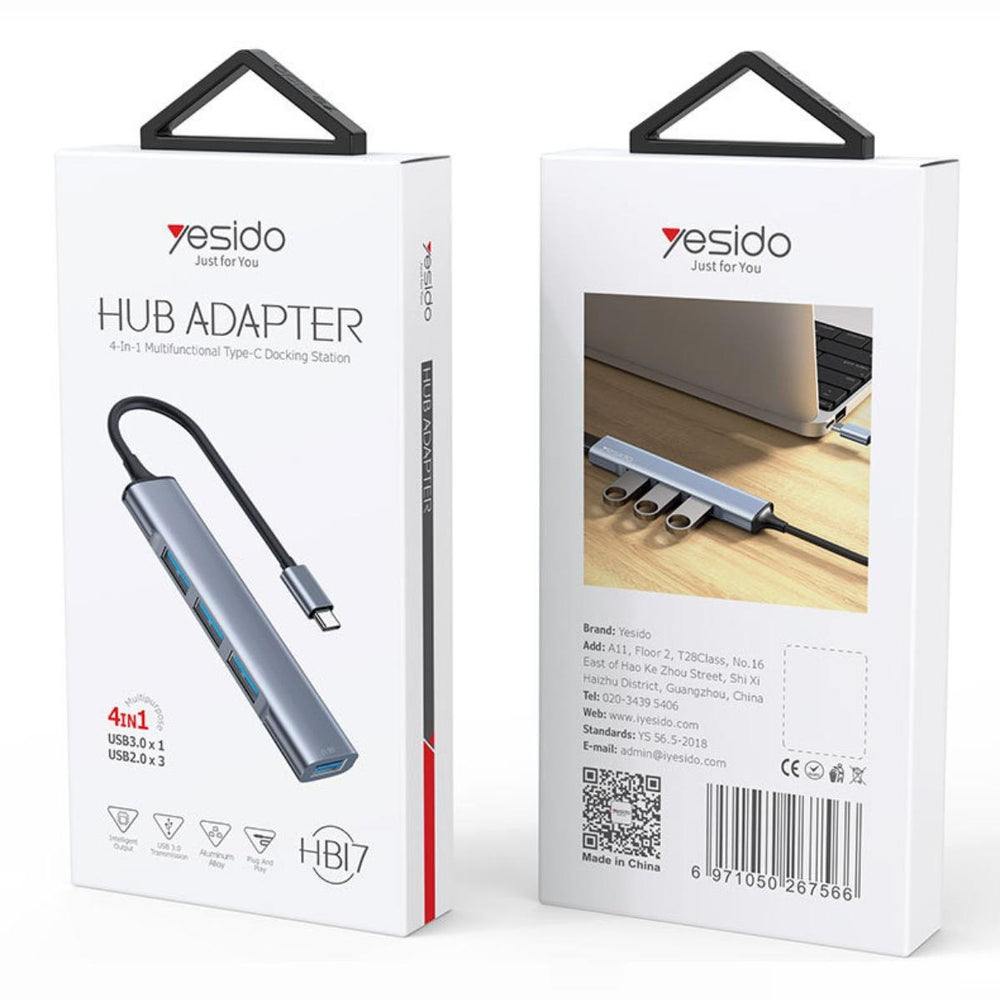 YESIDO HB17 Type-C Multi-Port USB Docking Hub