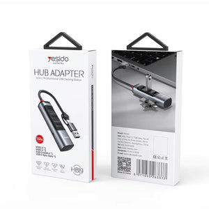 YESIDO HB19 4-in-2 USB-C Multi-Port Hub