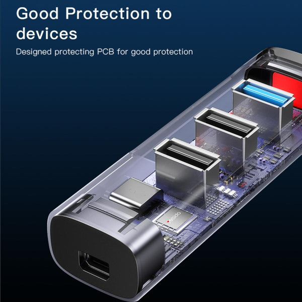 YESIDO HB24 Type-C Multi-Port USB Hub with Display Output