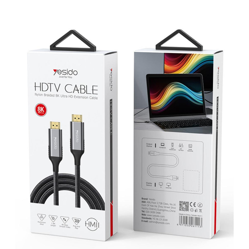 YESIDO HM11 8K HDMI 2.1 Ultra High-Speed Cable