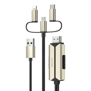 YESIDO HM14 Max 3-in-1 Lightning/Micro/Type-C to HDMI Cable