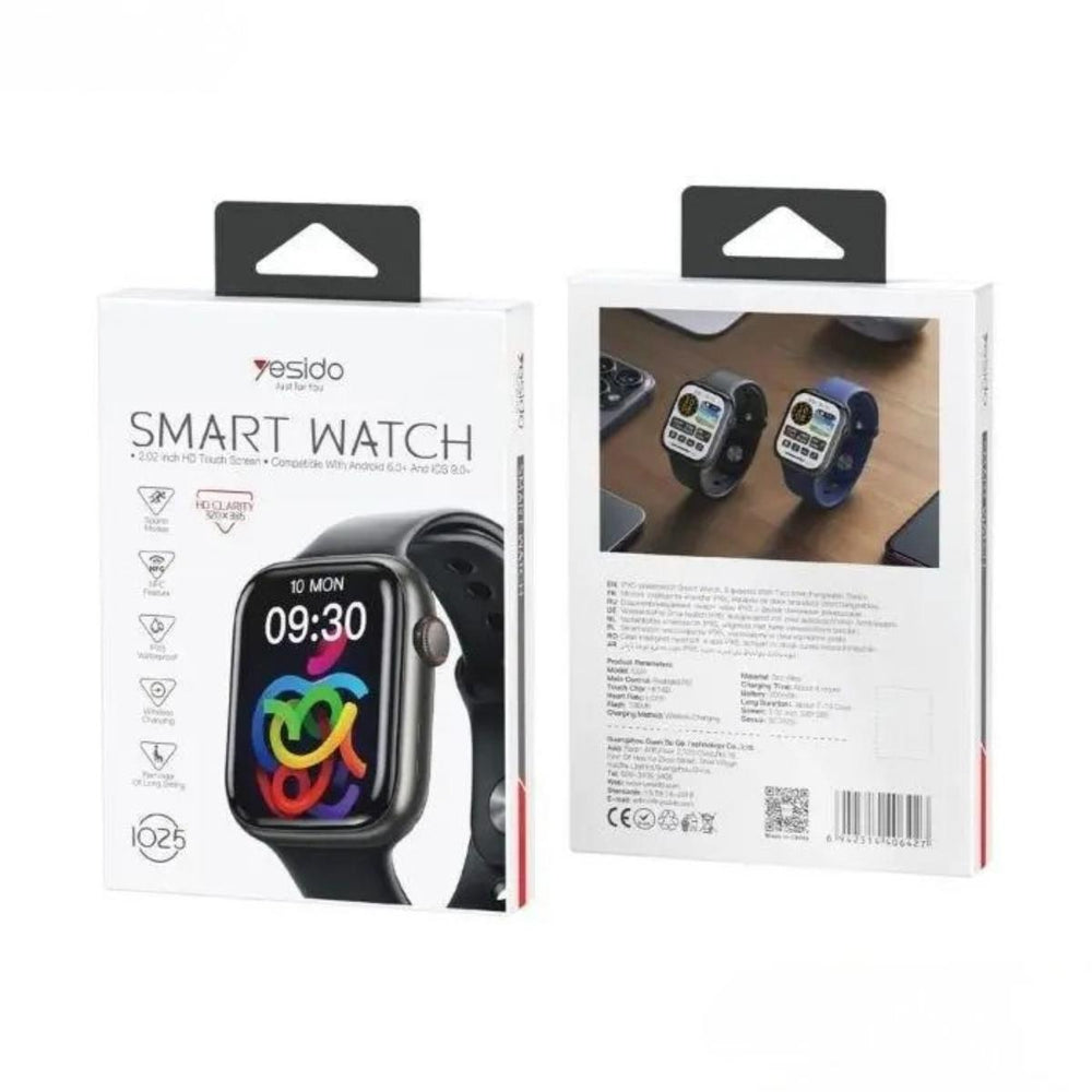 YESIDO IO25 Smart Watch with 2.02” Display & NFC Support