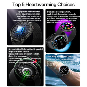 YESIDO IO28 HD Calling Smart Watch with Dual Strap