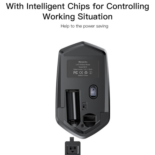 YESIDO KB16 2.4G Wireless Mini Mouse