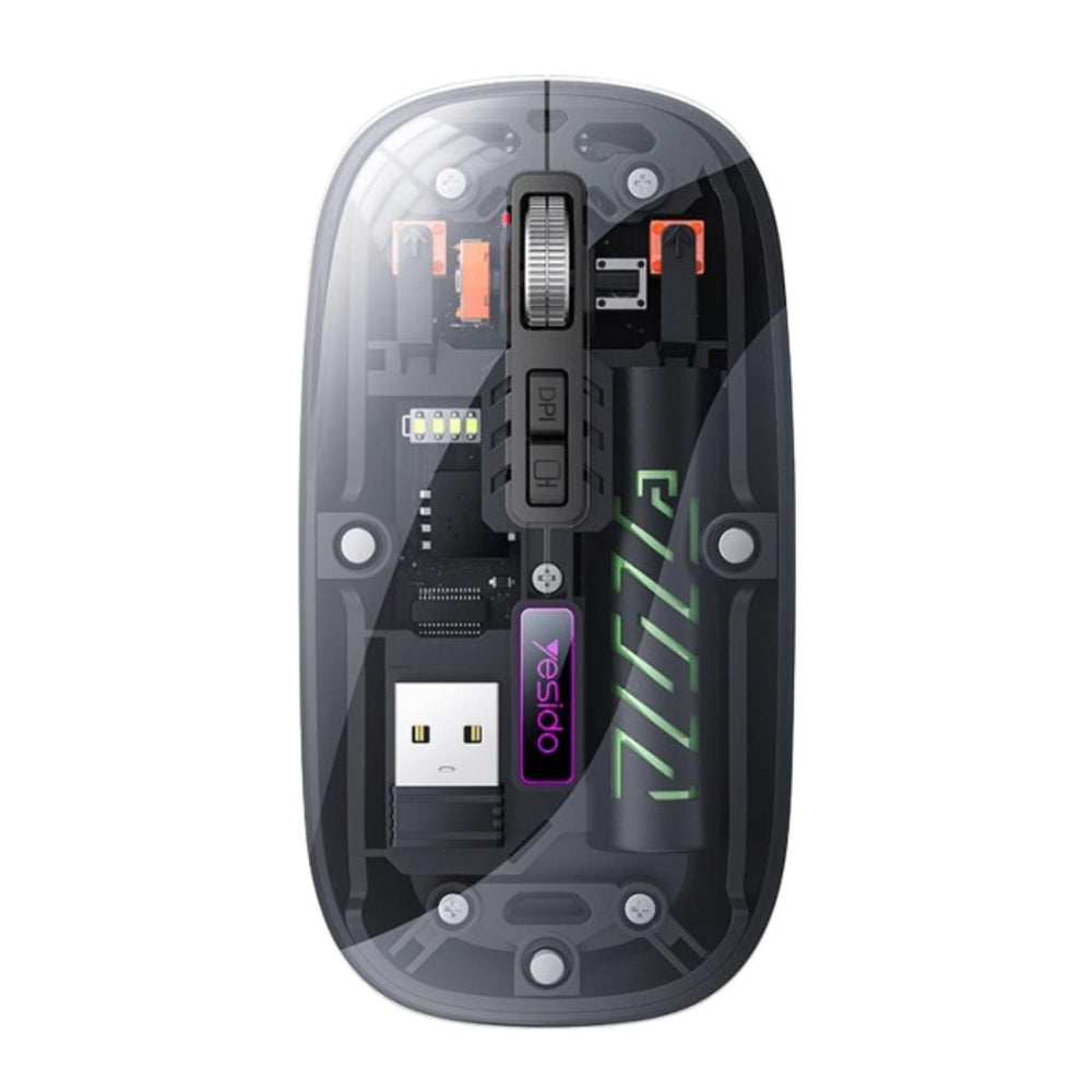 YESIDO KB29 Dual-Mode Crystal Wireless Mouse