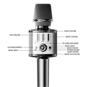 YESIDO KR10 Wireless Bluetooth Karaoke Microphone