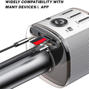 YESIDO KR10 Wireless Bluetooth Karaoke Microphone