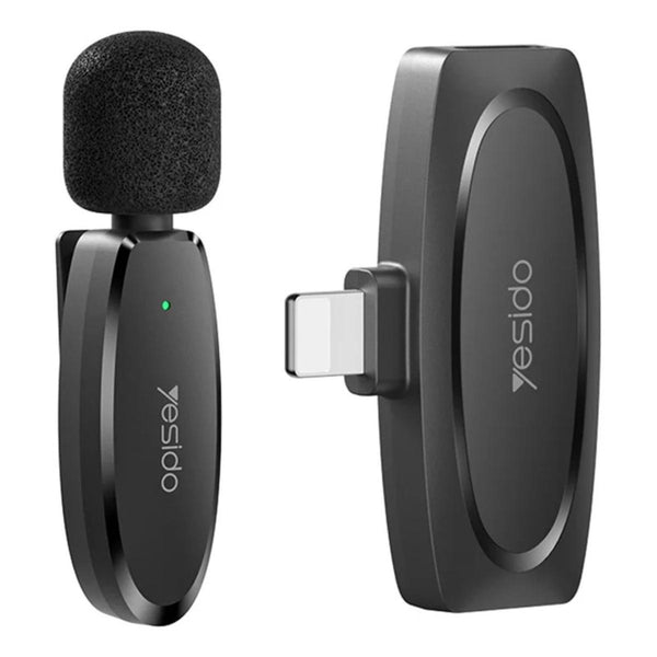 YESIDO KR12 Wireless Mini Lavalier Mic for iPhone/iPad