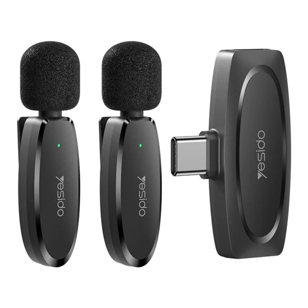 YESIDO KR13 Dual Wireless Lavalier Mic for Type-C Devices