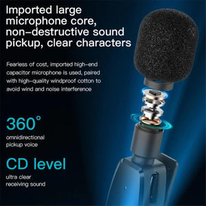 YESIDO KR13 Dual Wireless Lavalier Mic for Type-C Devices