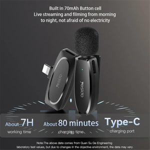 YESIDO KR13 Dual Wireless Lavalier Mic for Type-C Devices