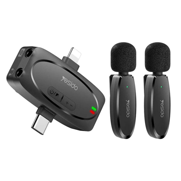YESIDO KR15 3-in-1 Wireless Lavalier Mic System
