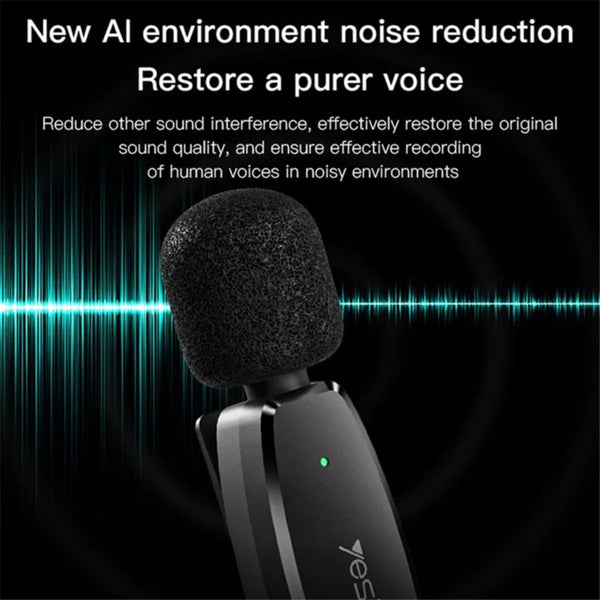 YESIDO KR15 3-in-1 Wireless Lavalier Mic System