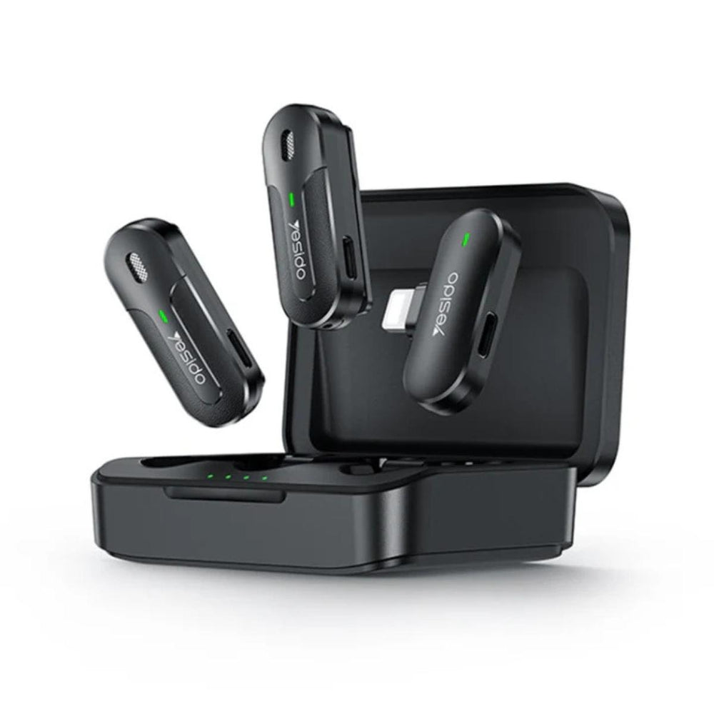 YESIDO KR16 2-in-1 Wireless Lavalier Mic for iPhone