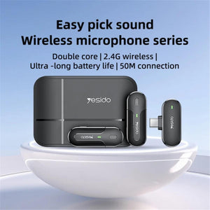 YESIDO KR17 Dual Wireless Lavalier Mic System