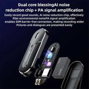YESIDO KR17 Dual Wireless Lavalier Mic System