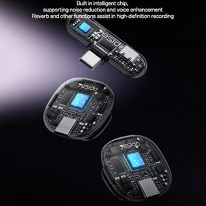 YESIDO KR20 AI Wireless Lavalier Mic for iOS