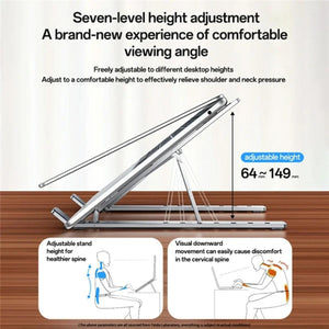 YESIDO LP07 Laptop Bracket Height Adjustable Aluminum Alloy Notebook Stand