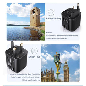 YESIDO MC09 4-in-1 Universal Travel Charger Adapter