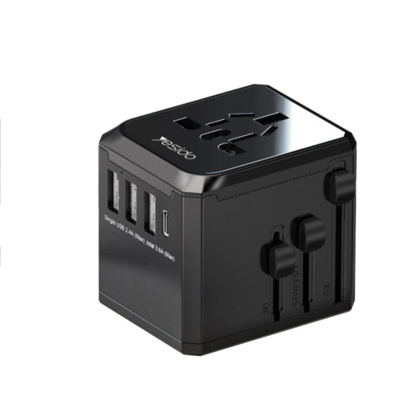 YESIDO MC10 4-Port Universal Travel Charger Adapter