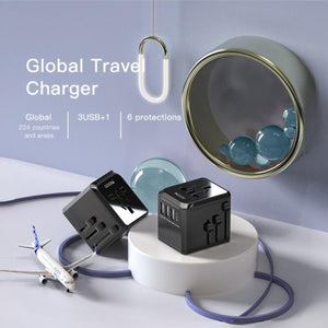 YESIDO MC10 4-Port Universal Travel Charger Adapter